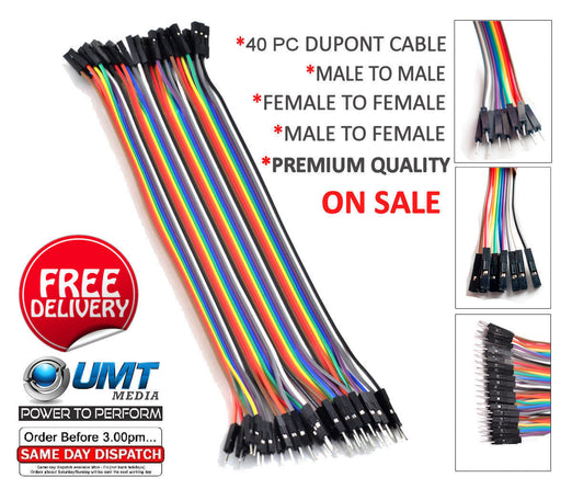 Male to Female Jumper Cable x 40 (20cm)